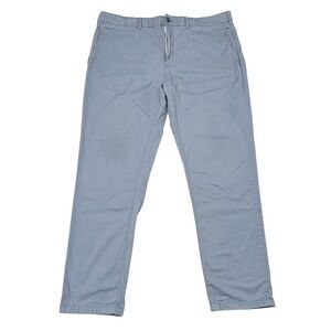 Faherty Pants Mens Size 38 x 30 Light Blue Island Life Chino Straight Leg Casual